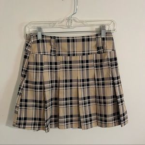 Pleated Mini Skirt